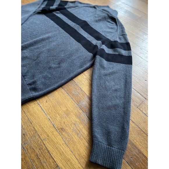 TOMMY HILFIGER Gray/Blue 1/4 Zip Cotton Pullover Sweater sz XL - Picture 8 of 10